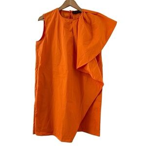 Purificacion Garcia Sleeveless Orange Dress Size Medium